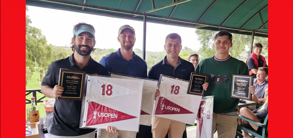 The winning foursome of Kam Kennington, Steven Lyons, Randy Beltran, and Dominic Flores Shafer